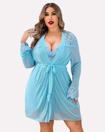 Plus Size Sleepwear Exotic Lace Lingerie Sets